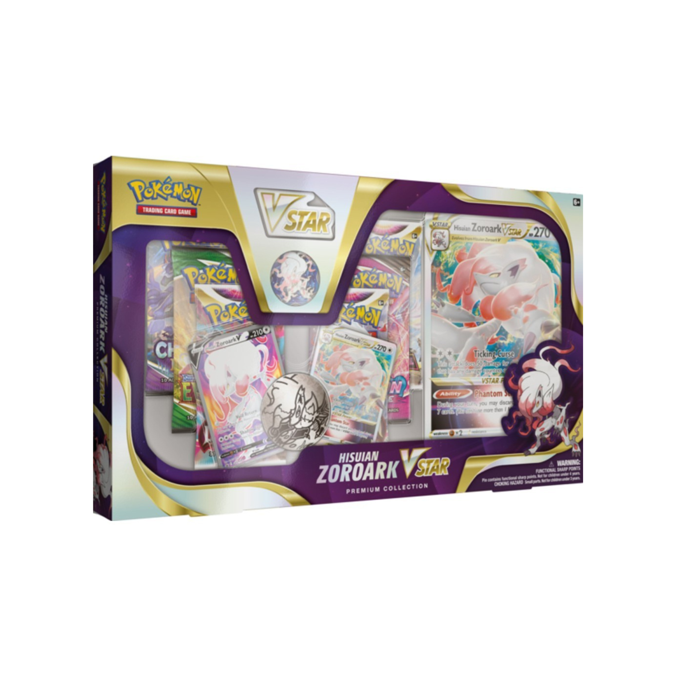 Pokemon Hisuian Zoroark VSTAR Premium Collection Box